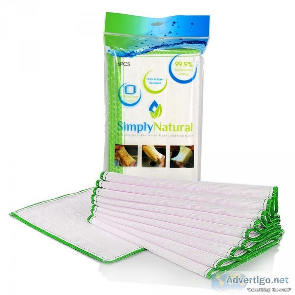 Buy Online Eco Friendly Wood Fiber Cleaning Cloth  Simply Natura