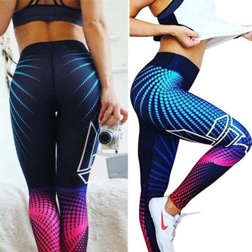 Womens Fitness Leggings Sport Gym Running High Waist Yoga Pants 