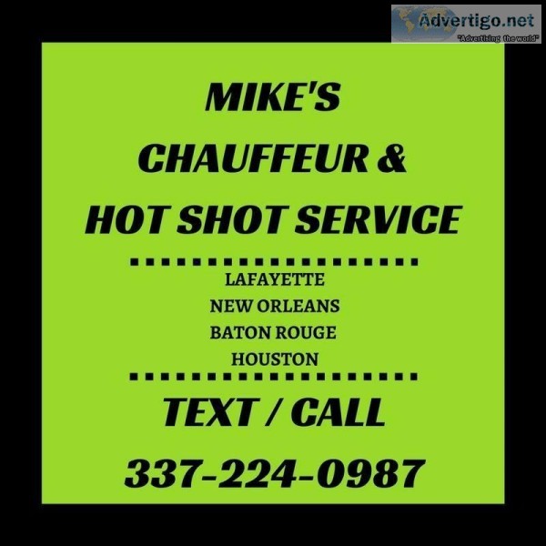 Local Chauffeur and Hot Shot Service for sale