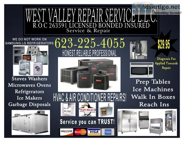 Freezer Refrigerator Ice maker Repair home and business