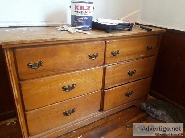 6  drawer dresser wood