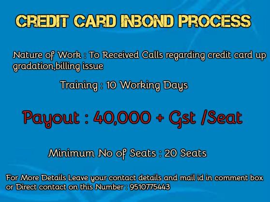 CREDIT CARD INBOUND PROCESS