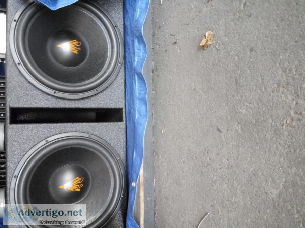 Crescendo 15" woofers in pro box