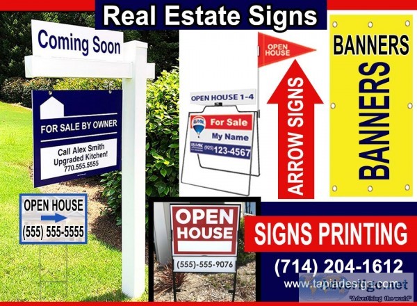 Real Estate Signs printing service