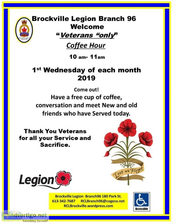 &ldquoVeterans &ldquoonly&rdquo Free Coffee hour