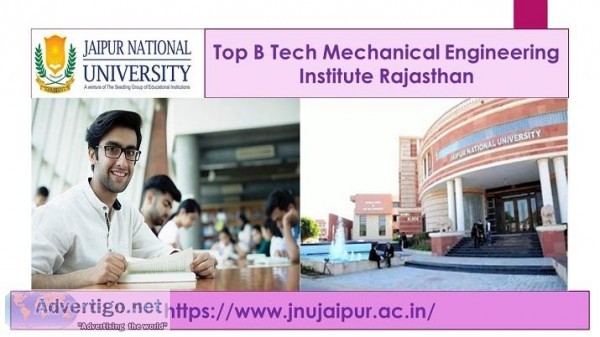 Top B Tech Mechanical Engineering Institute Rajasthan