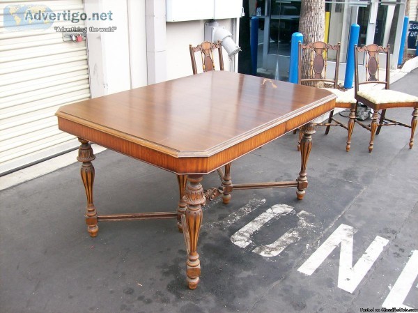 Antique Table with Chairs