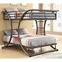 new- Bunk Bed- &quotUNIQUE" Full over Full...STEEL-