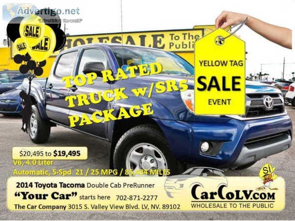 2014 Toyota Tacoma Double Cab PreRunner Pickup 4D 5 ft