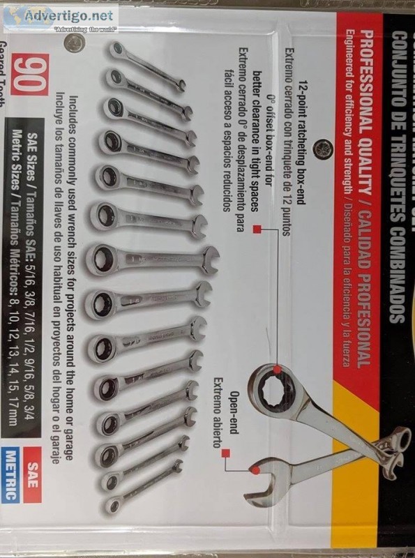 Professional Quality 14-Piece Ratchet Set