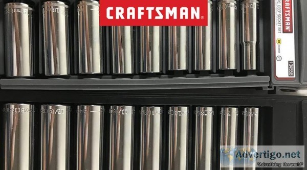 Crafsman 38 Drive Deep Socket Set Standard and Metric (18pc)