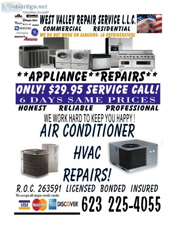 GE Refrigerator  Repair Service in the WEST VALLEY