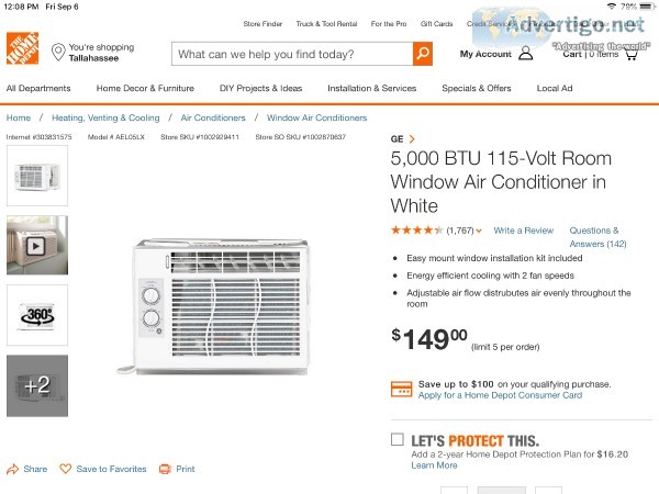 2 like new window air conditioners