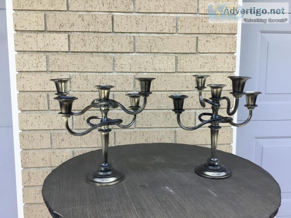 Halloween candelabra pair