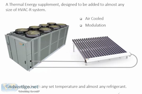 An all Electric Solar Hybrid HVAC System for Home or Business