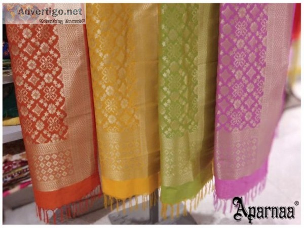 Explore a Gorgeous Collection of Banarasi Fabrics at Aparnaa