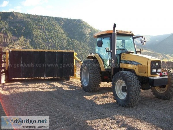 2006 Challenger MT525 Tractor W Vermeer CT 612 Window Row Turner