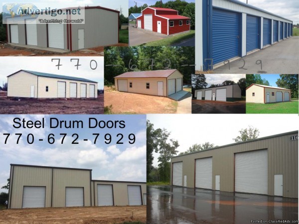 Roll up doors Steel Drum Overhead door kits