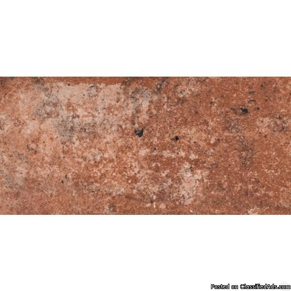 Capella Red 5X10 Brick Pattern Matte Porcelain Tile