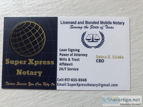 Mobile Notary Public