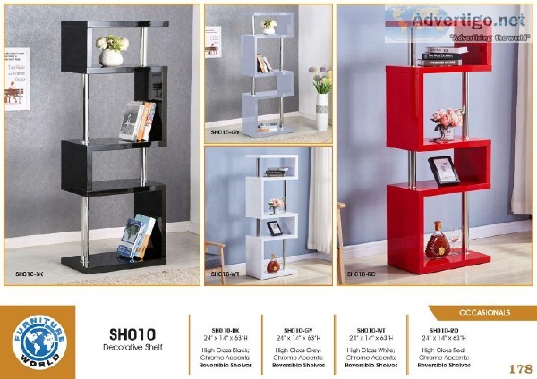 OCCASIONAL DECORATIVE WHITE COLOR SHELF AVAILABLE BRAND NEW VISI