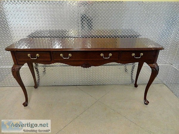 Ethan Allen Georgian Court Sofa Table with Drawers 11-9620