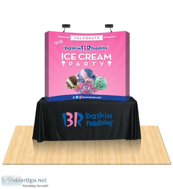 Portable And Curved Trade Show Pop Up Displays  Los Angeles