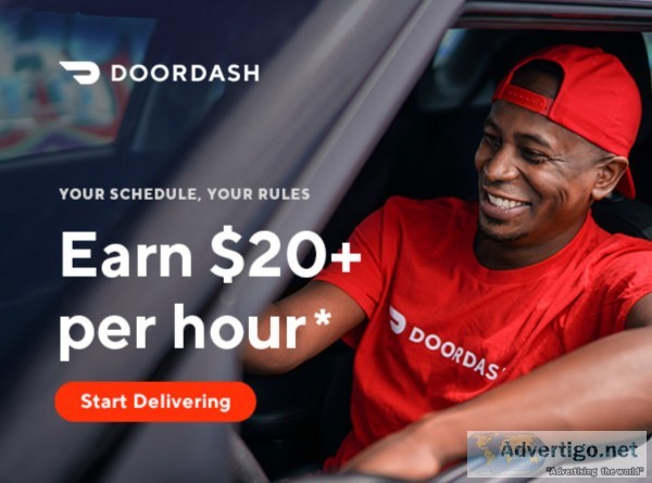 Work When You Want Door Dash Delivery Driving