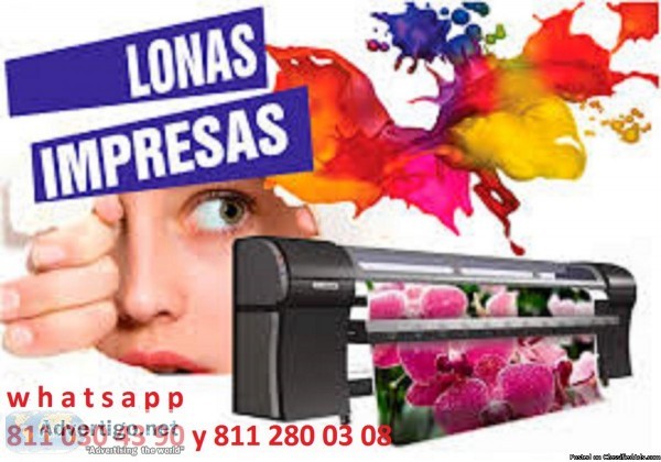 PRINTED LONELS MONTERREY LONAS IMPRESAS