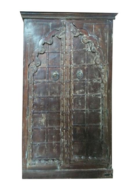 Antique Armoire Distressed Handcrafted Rustic Solid Reclaimed Ca