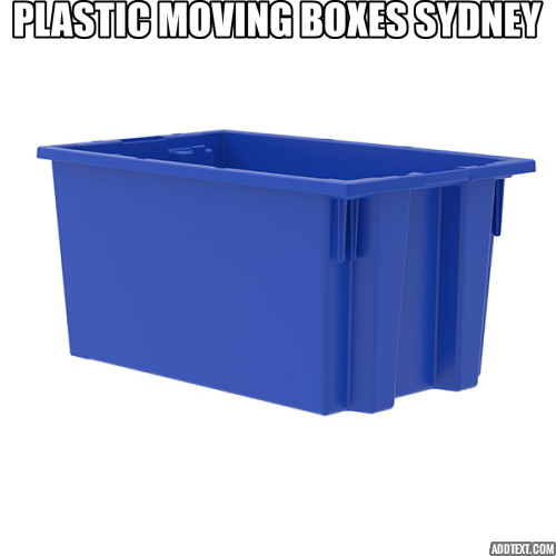 Plastic packing boxes for moving in Sydney by Koala Box