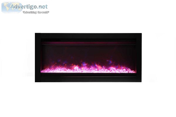 Like new Amantii 34" Linear Electric Fireplace