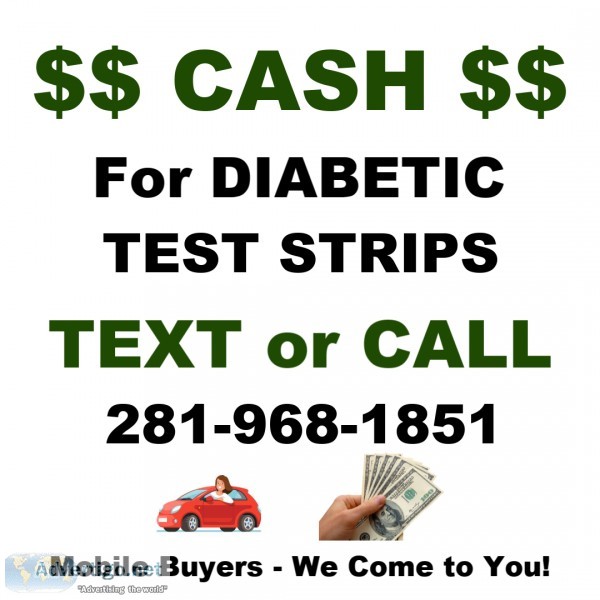 Cash for Diabetic Test Strips - We Come to You