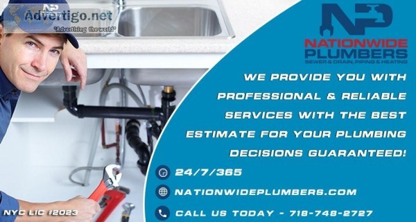 Residential Plumbing New York at Nationwide Plumbers