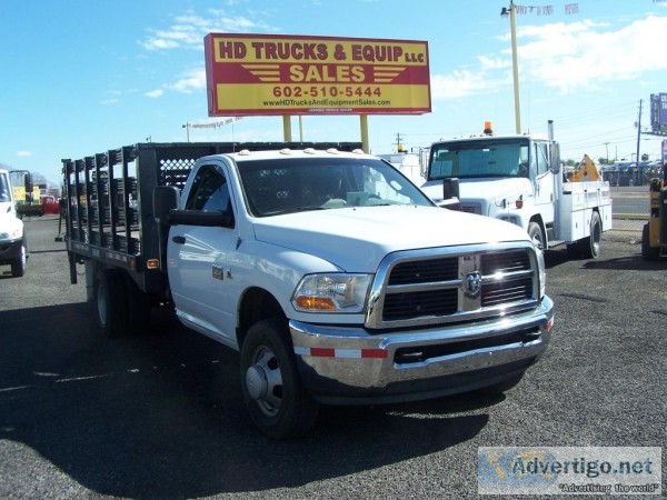 2012 RAM 3500 STAKE BODY -- 71K MILES