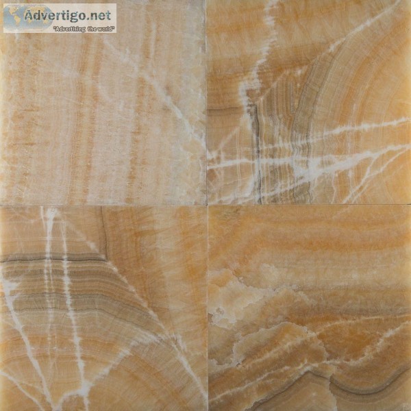 Yellow Onyx 12X12 Polished Floor Tile