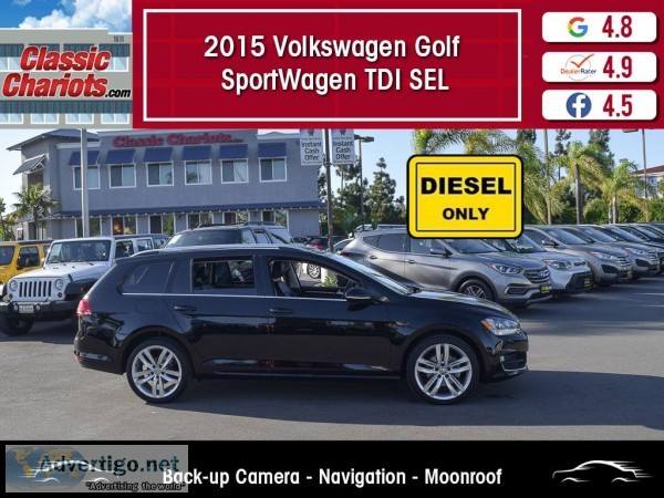 Used 2015 VOLKSWAGEN GOLF SPORTWAGEN TDI SEL for Sale in San Die