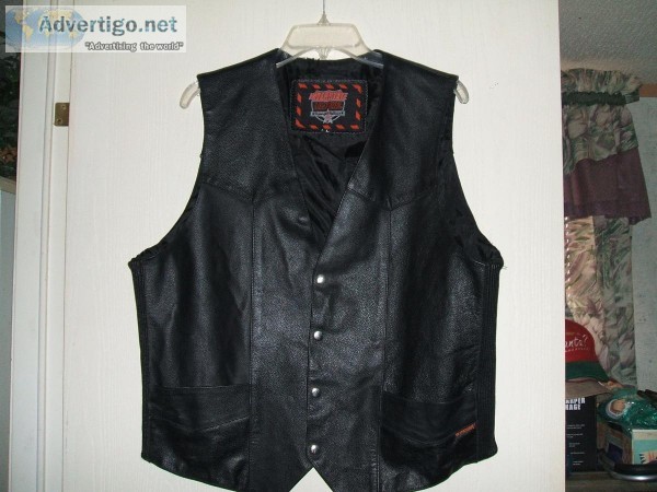 INTERSTATE LEATHER LINED VEST