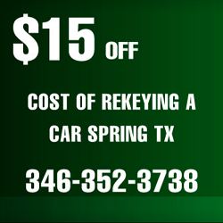 Cost Of Rekeying A Car Spring TX