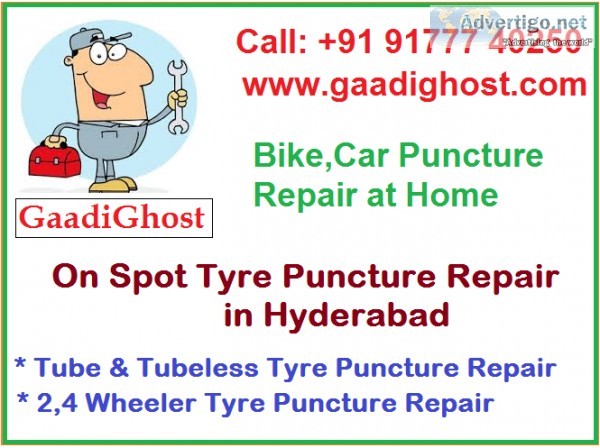 Bike Puncture Repair in Madhapur Hyderabad