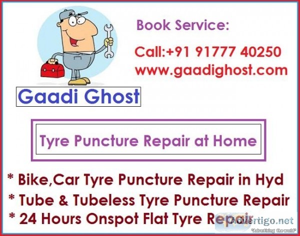 Puncture Shop in Madhapur Hyderabad