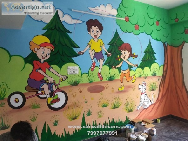 Nursery Class Room Wall Art Work in Hyderabad