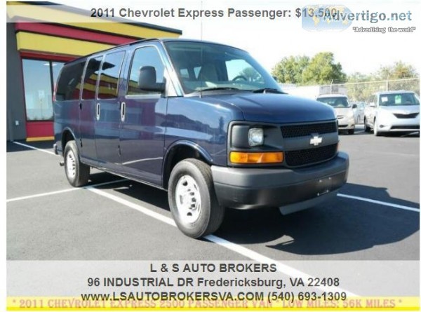 2011 CHEVROLET EXPRESS PASSENGER 2500 LSLOW MILESAUTOMATIC12 -PA