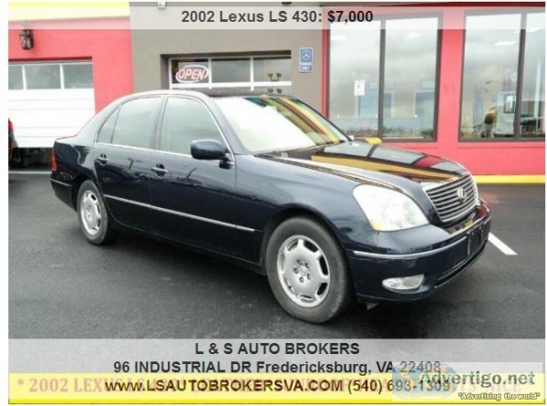 2002 LEXUS LS 430GOOD MILEAGEFINANCING AVAILABLE