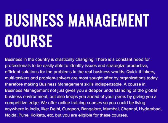 Online Management Courses