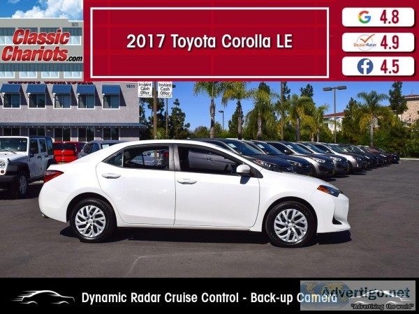 Used 2017 TOYOTA COROLLA LE for Sale in San Diego- 20669