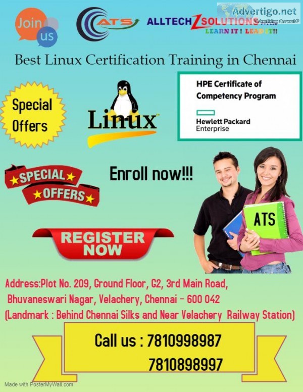 Best Linux Training Institute in Velachery - ATS