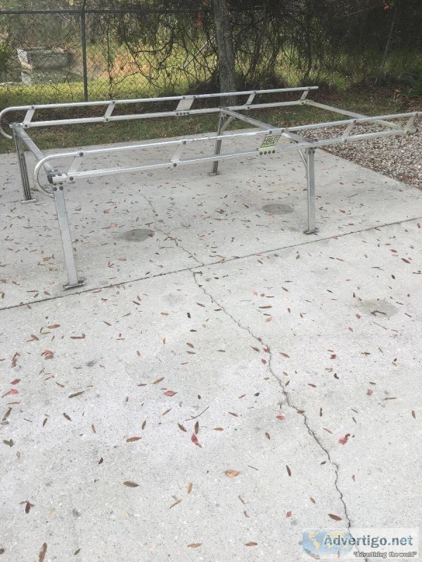 Aluminum pipe rack for small pick up truck