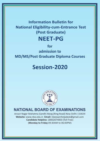 NEET PG 2020 EXAM ADMIT CARD