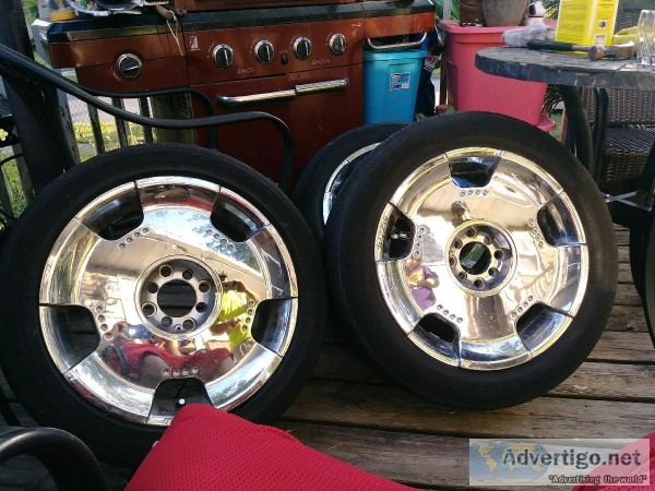 17" CHROME MECAL ICE RIMS